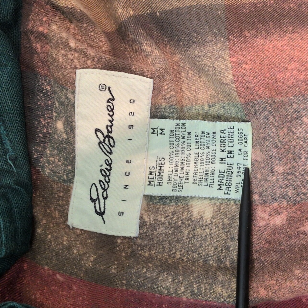 Vintage Eddie Bauer Lined Work Chore Jacket Courdoury - Picture 4 of 6